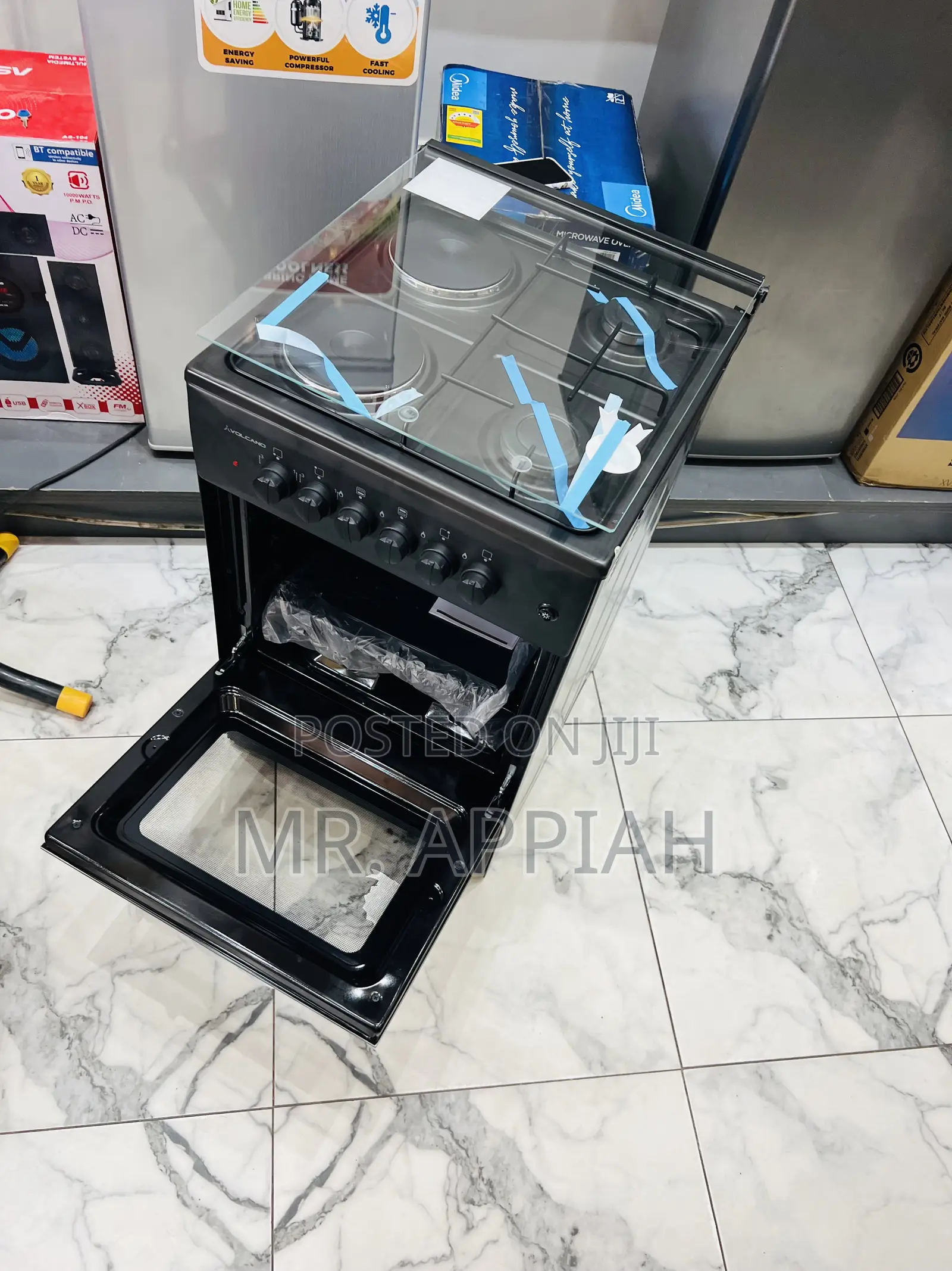 Get Affordable Volcano 50x50cm 2 Electric + 2 Gas Burner 