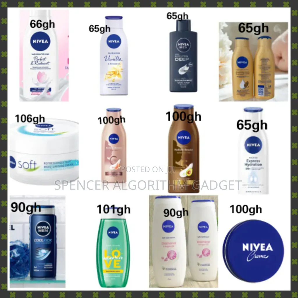 Nivea Shower Gels And Body Lotions