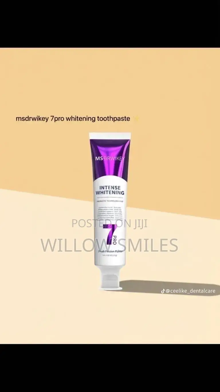 Msdrwikey 7pro Intense Whitening Toothpaste + Tongue Scraper + Brush