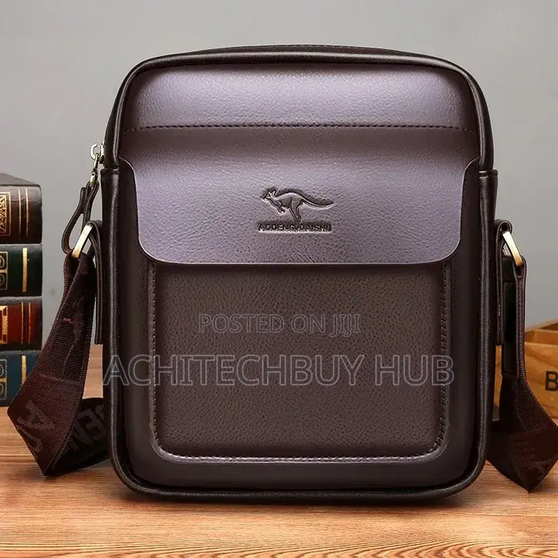 Premium Leather Crossbody Bag – Brown Black Available