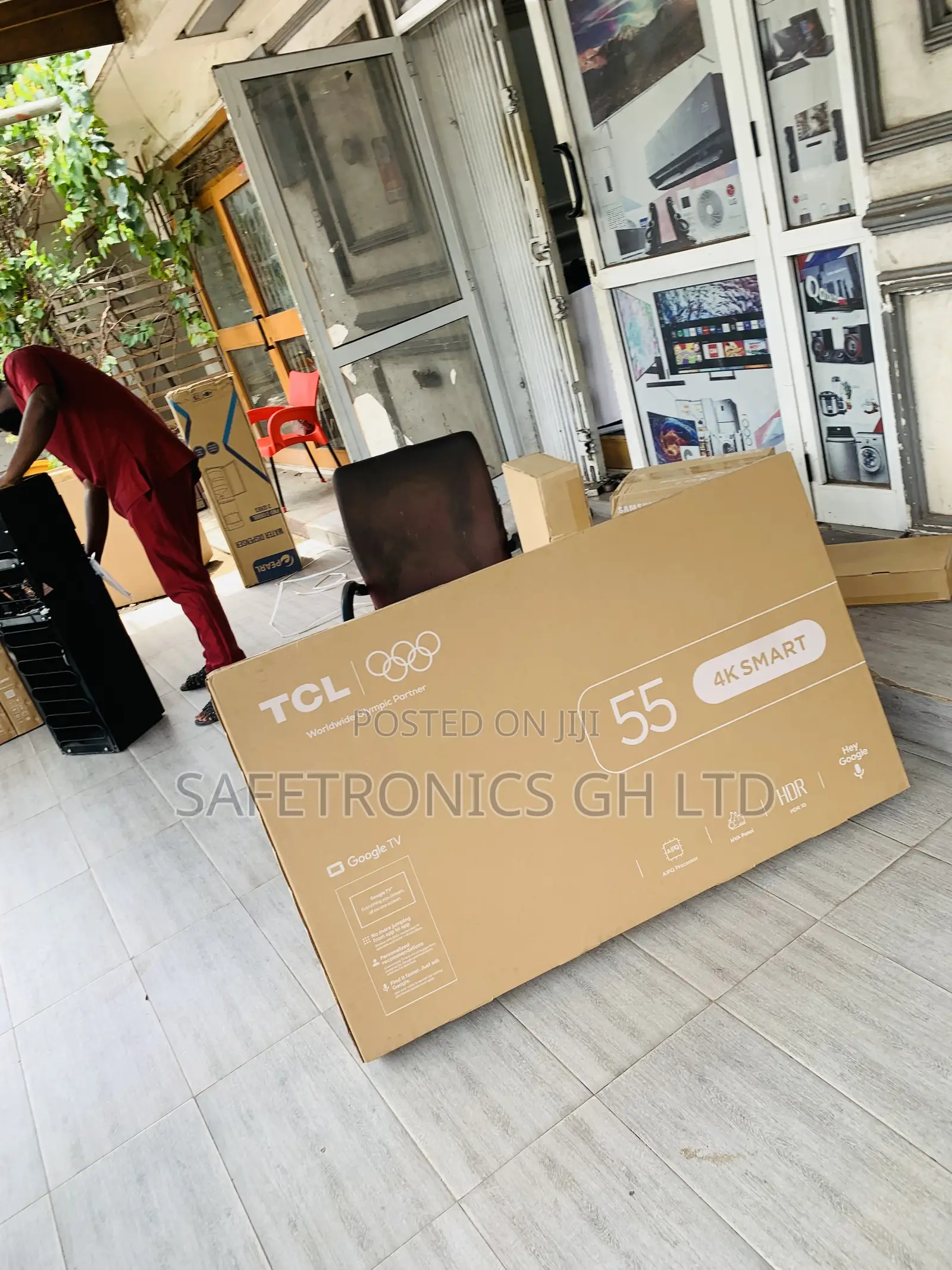 Secure New Smart Led TCL 55p6l 55-Inch Uhd Google Tv
