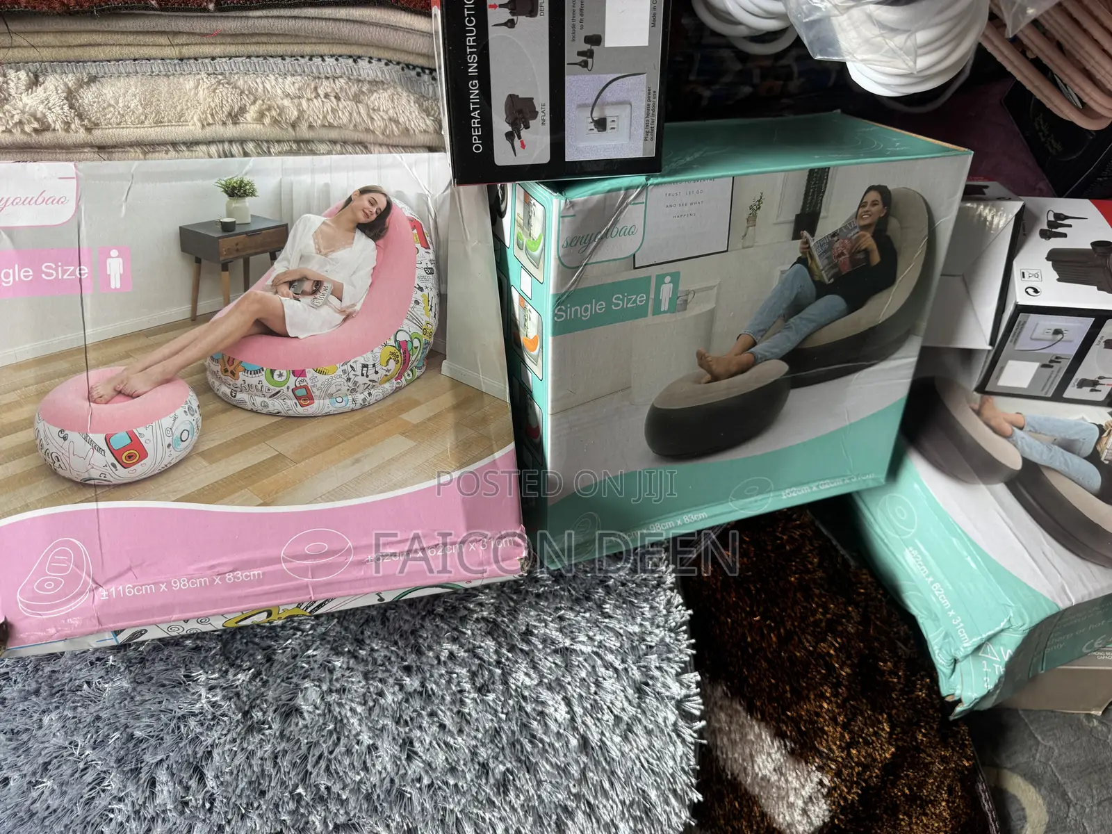 Perfecr Sofa For Every Room;(Inflatable Air Sofas + Free Pump