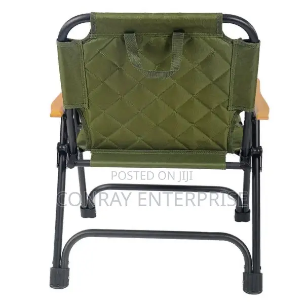 Camping Chair With Wooden Handle.