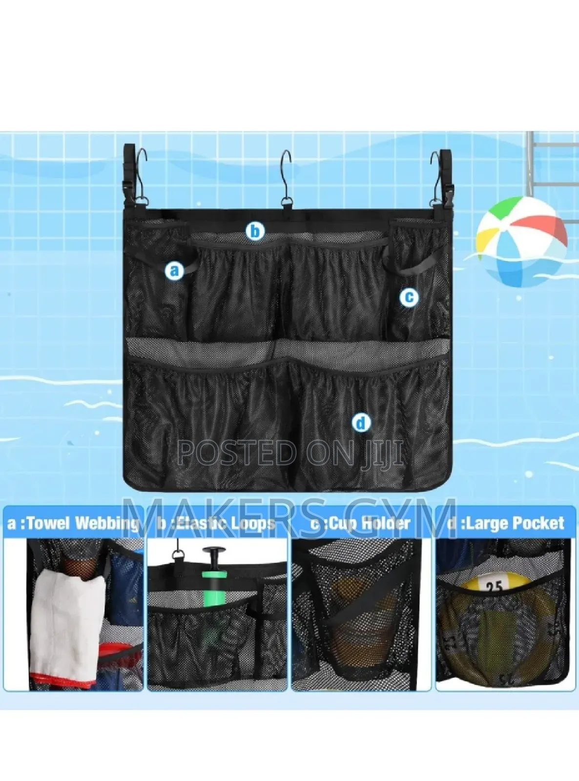 Swimming Pool Hanging Bag Organizer Bathroom Showe