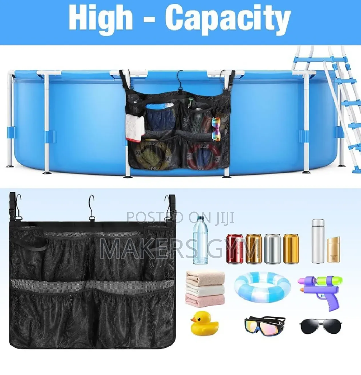 Swimming Pool Hanging Bag Organizer Bathroom Showe