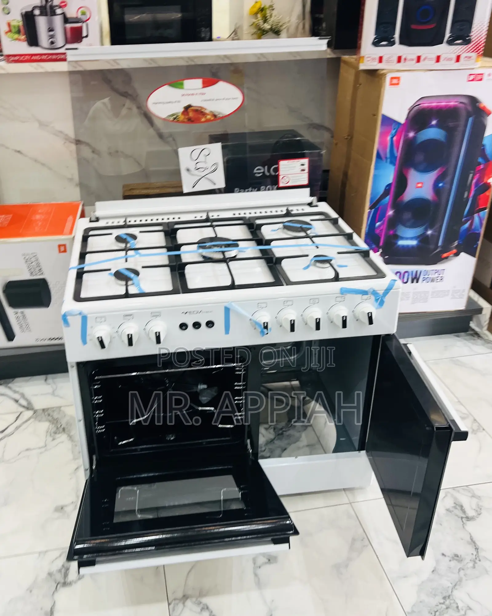 Fast Cooking Mediatech 60x90cm 5 Gas Burner(White)
