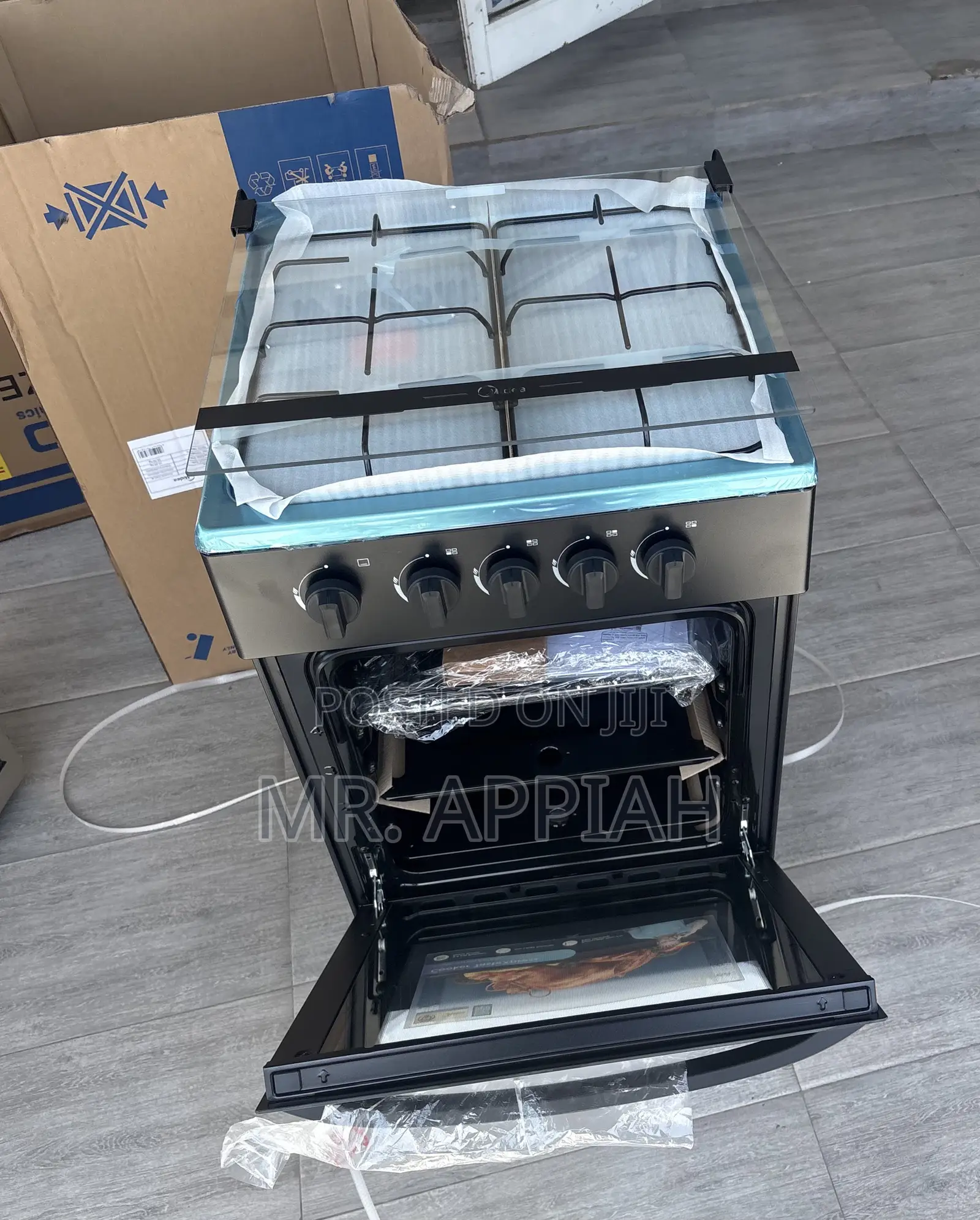Affordable Midea 4 Burner Gas Cooker(Black) 