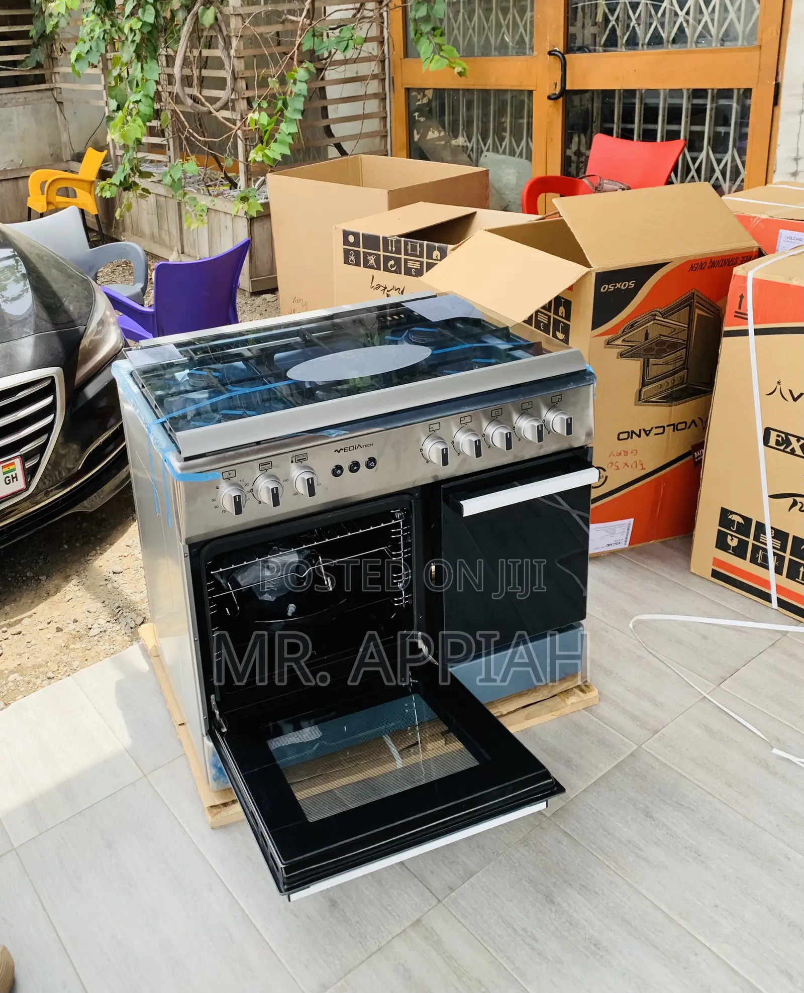 Shop Affordable Mediatech 60x90 5 Burner Freestanding Gas Cooker.