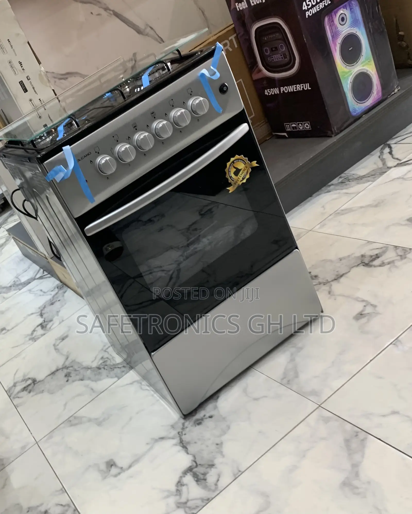 Order Good Volcano 3 Gas + 1 Electric Burner Cooker 50x50 Grey