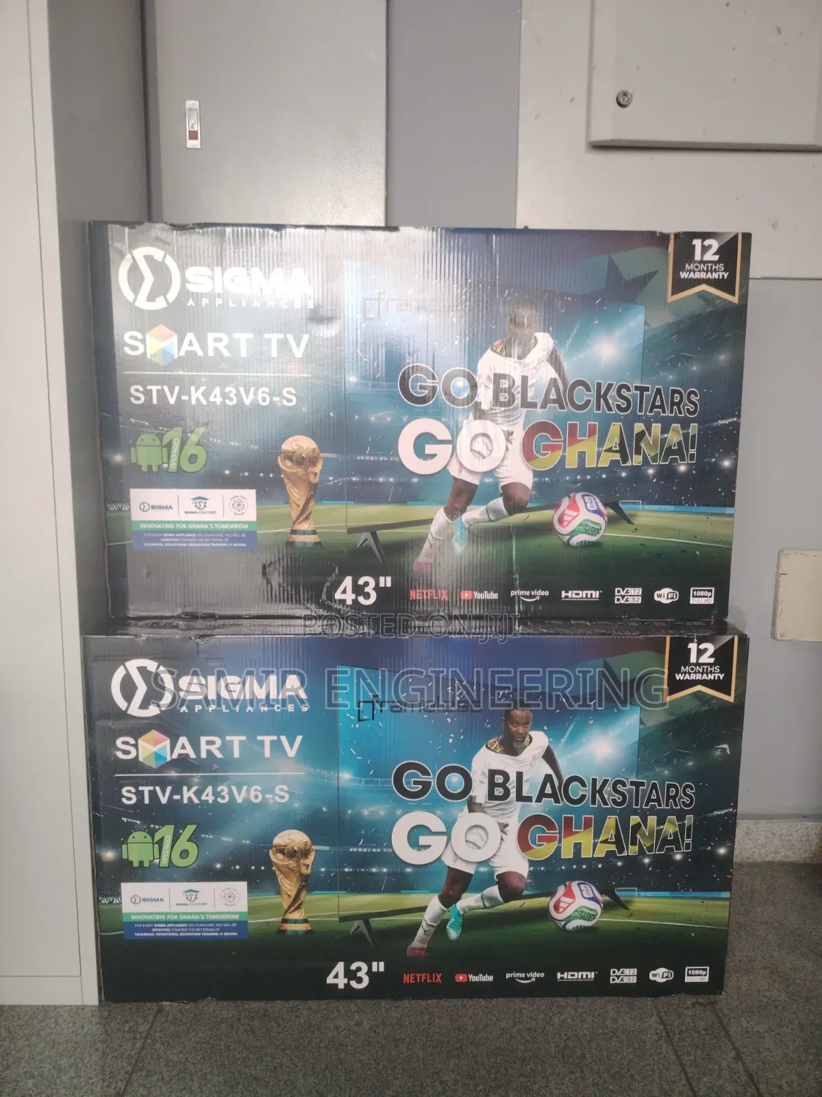 Sigma Smart Standing Led Tv 43 Inch 1080 Fullhd Frameless