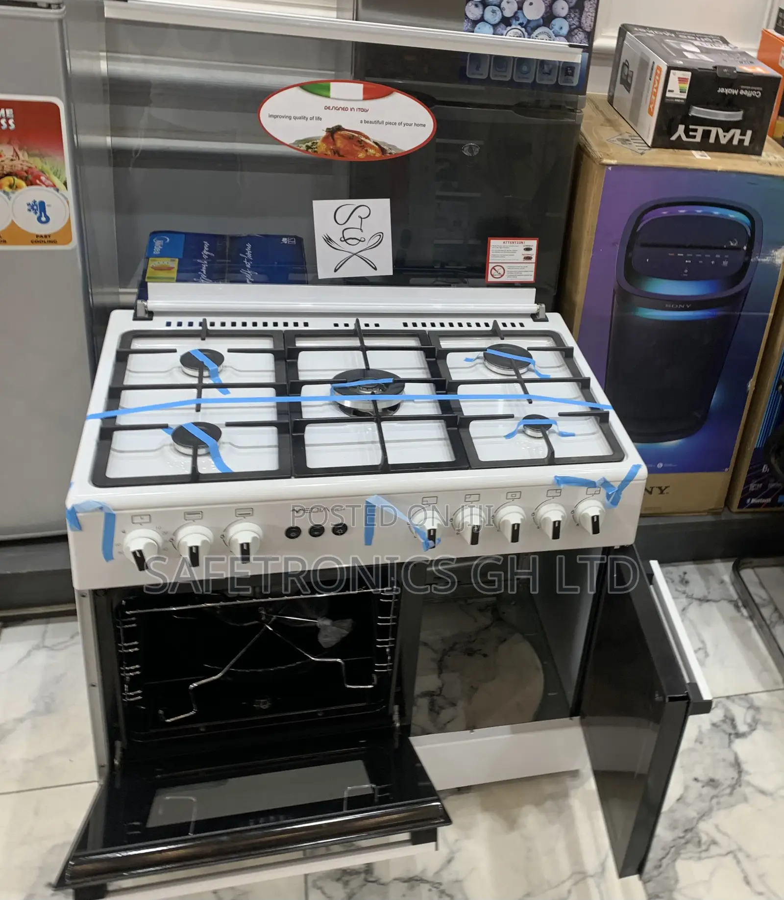 Order 5 Gas Mediatech 60x90 White Cooker