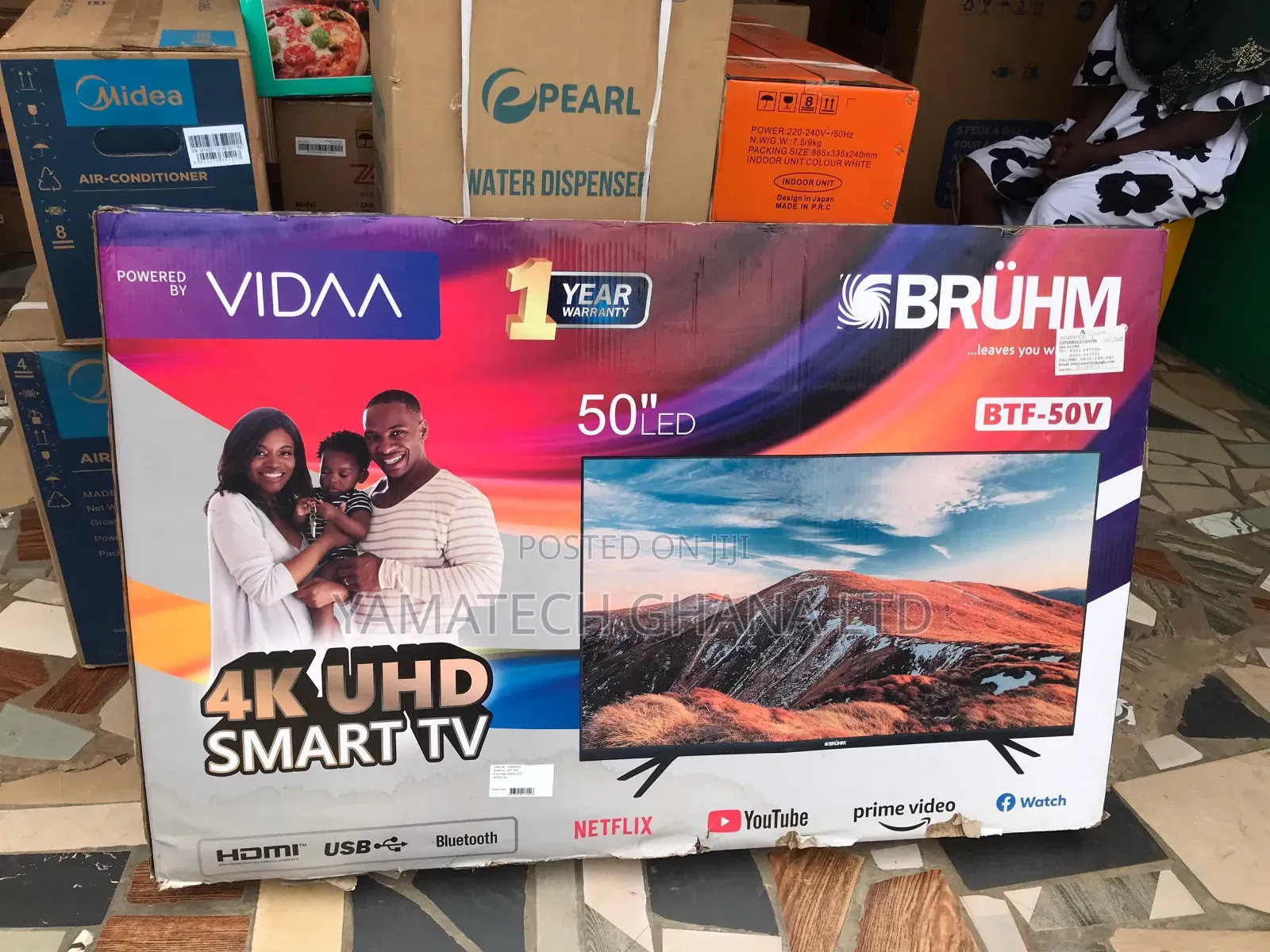 Original Bruhm 50 Inch Smart Uhd Tv With Wifi And Bluetooth