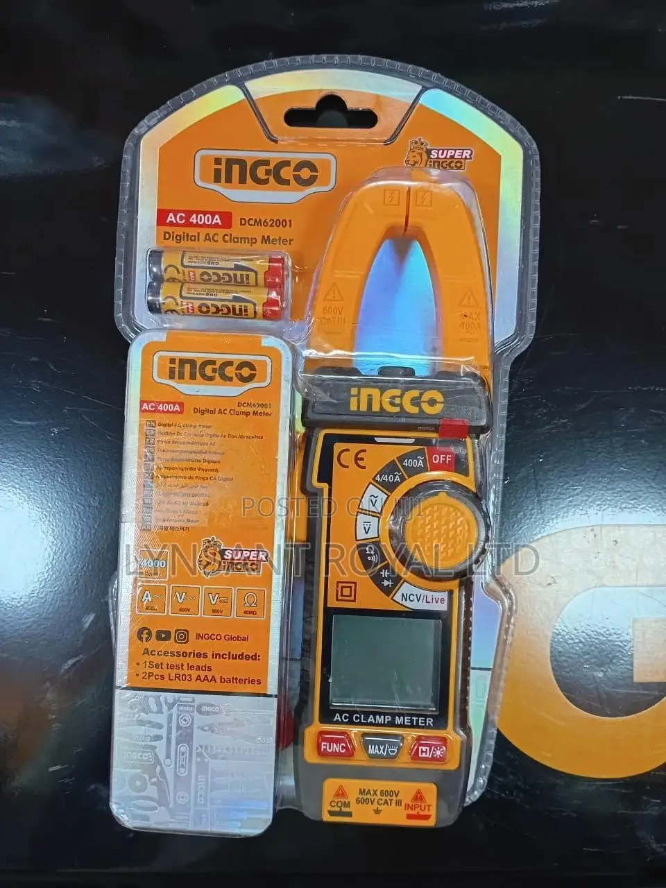 Digital Ac Clamp Meter - Dcm62001