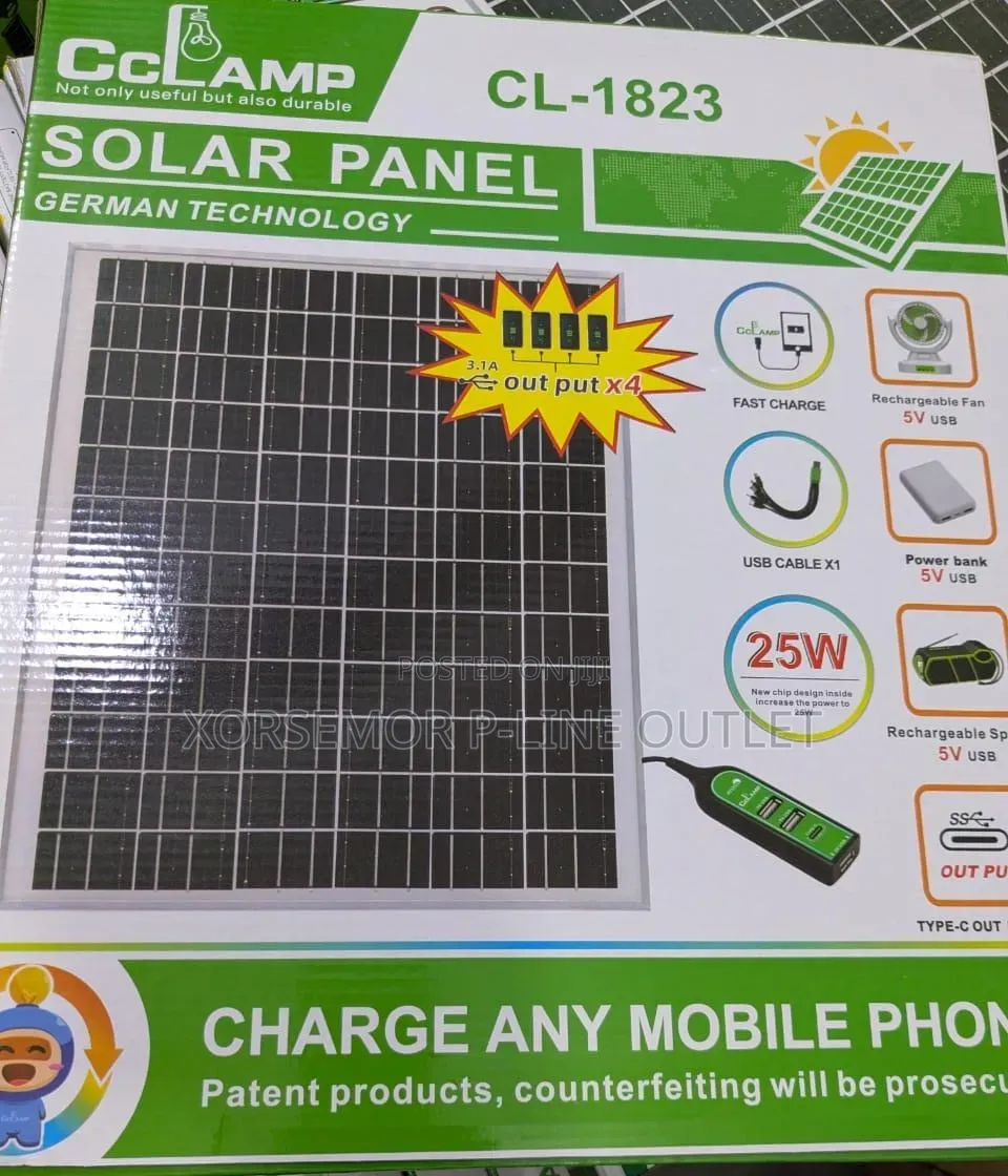 Cl- 1823 Solar Panel 25w 5v