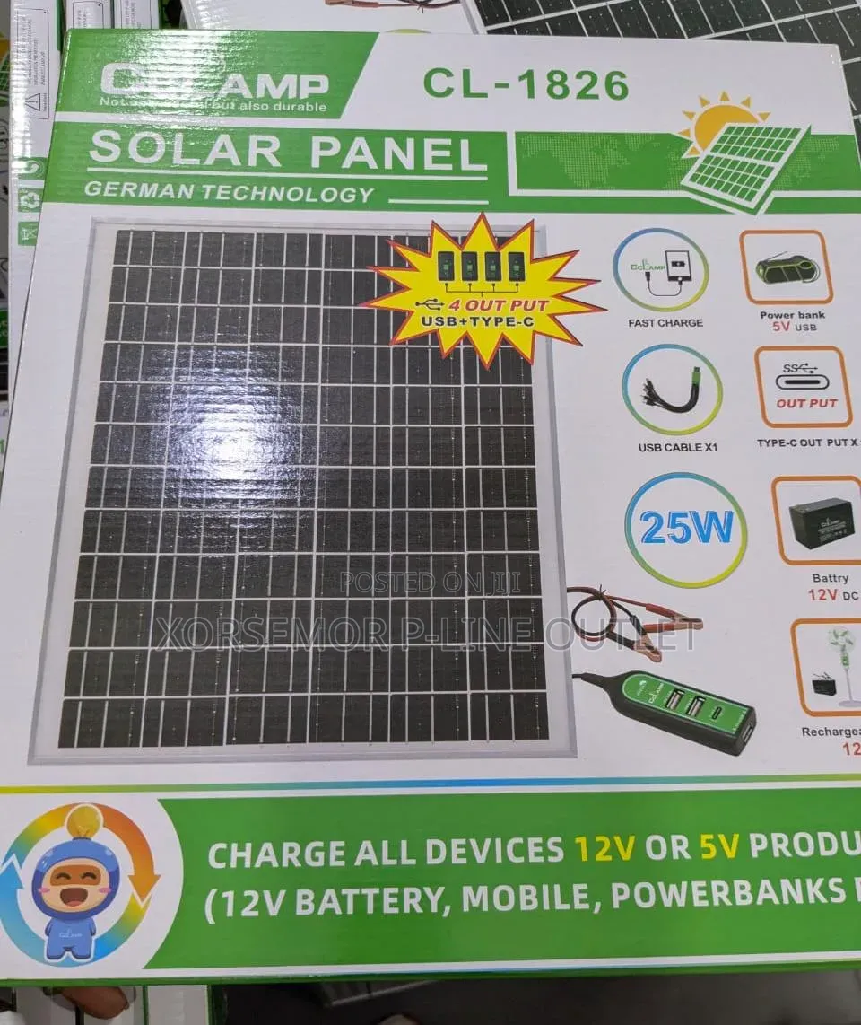 Cl- 1826 25w 18/5v Solar Panel