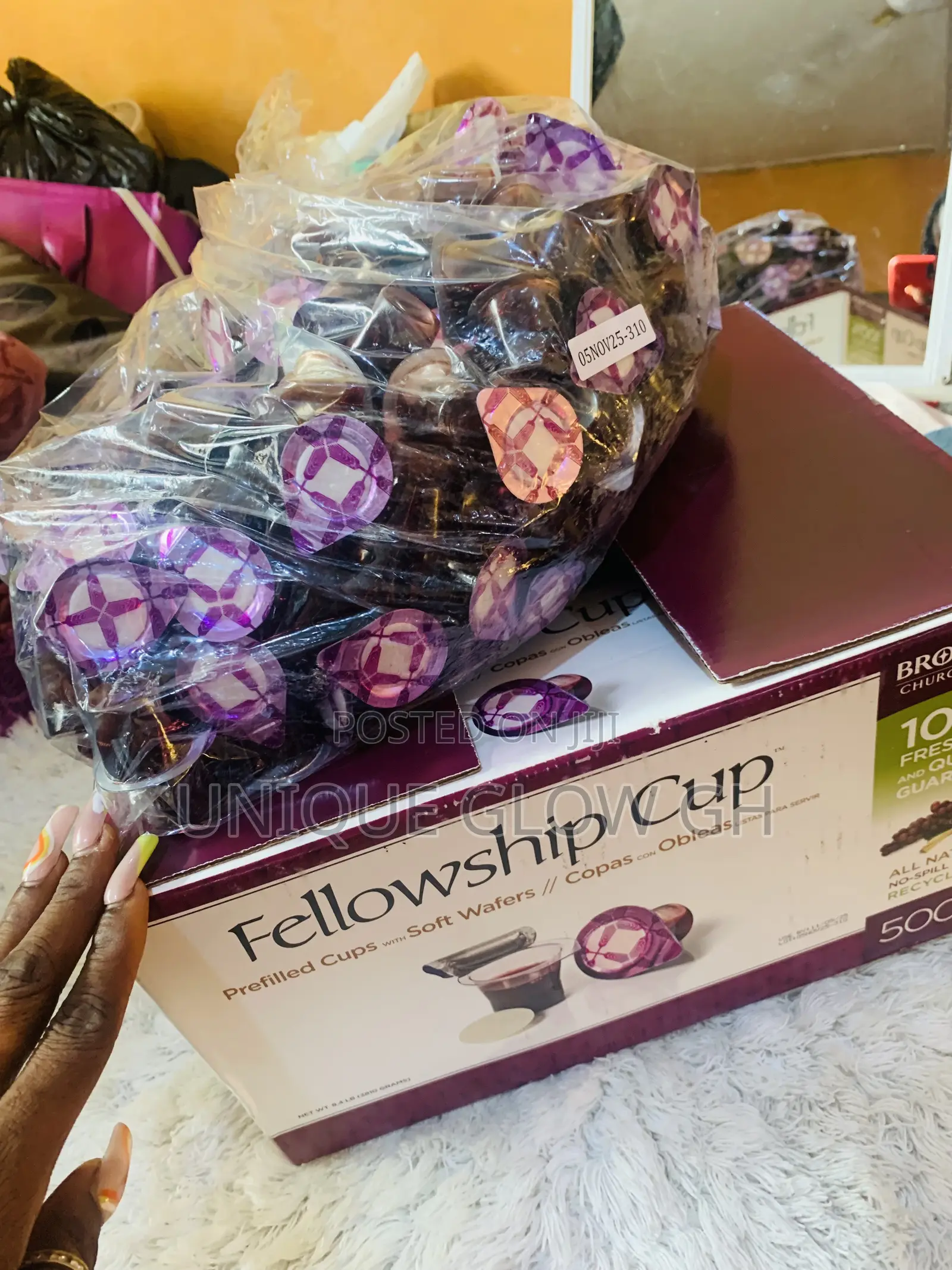 Foreign (Usa) Prefilled Communion Wine Wafer 500pcs Broadman