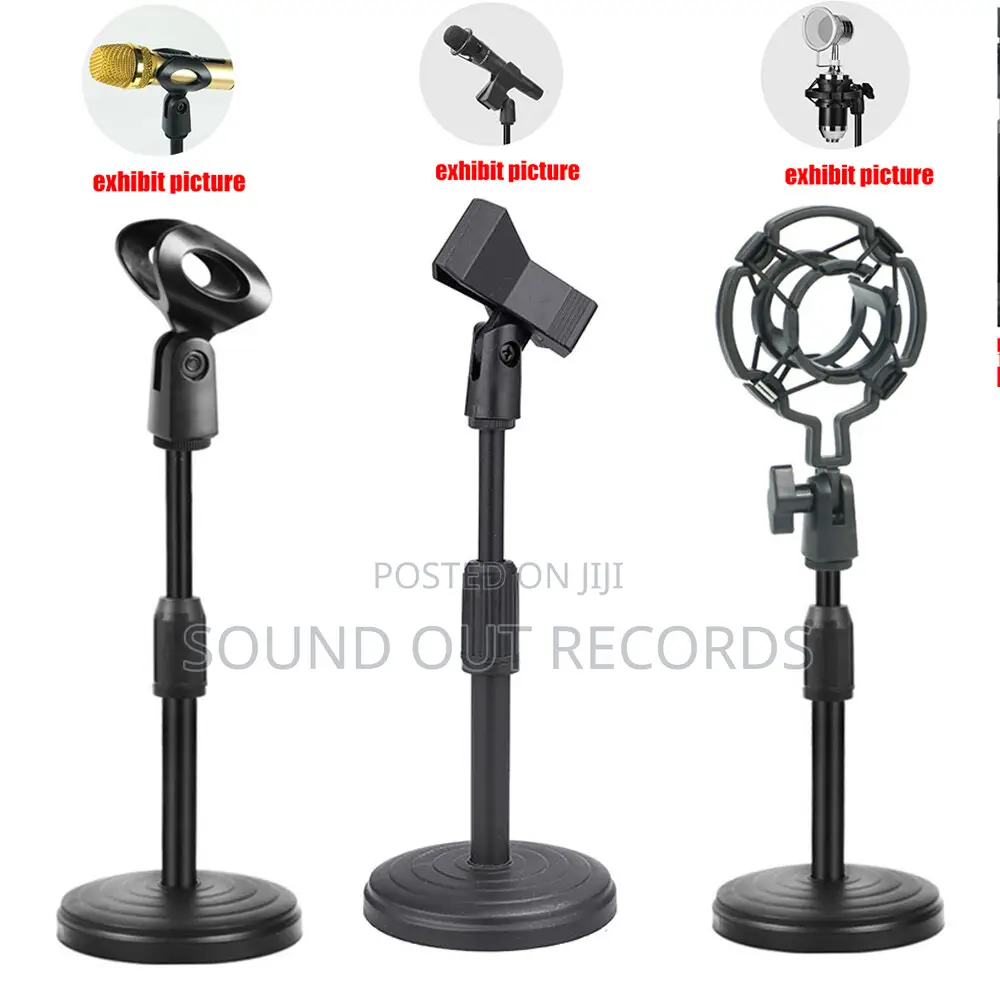 Mini Round Base Desktop Microphone Stand