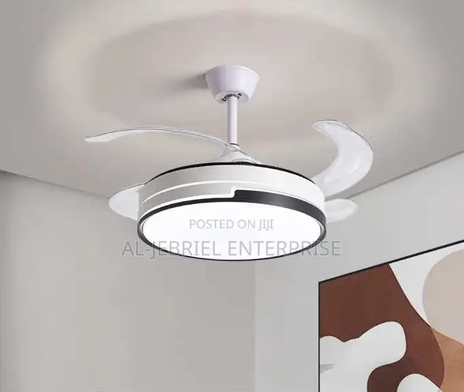 White Foldable Ceiling Fan
