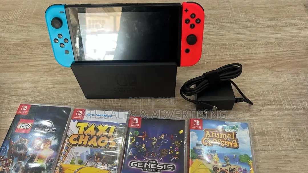 Nintendo Switch With 4 Games