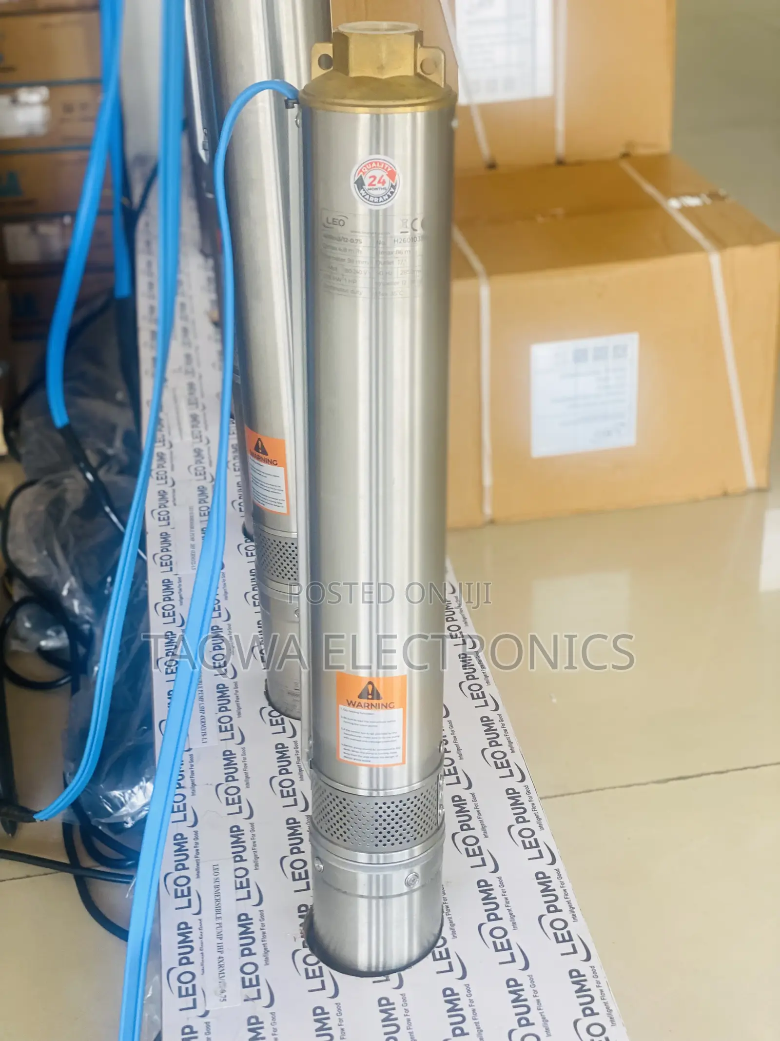 Robust Stainless Steel Leo 1 Hp Borehole Pump