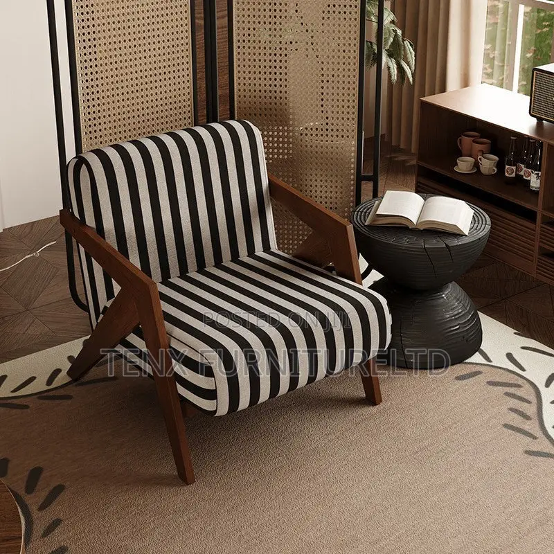 Sofa (Traditional French Rectangular Cotton-Linen Fabric)