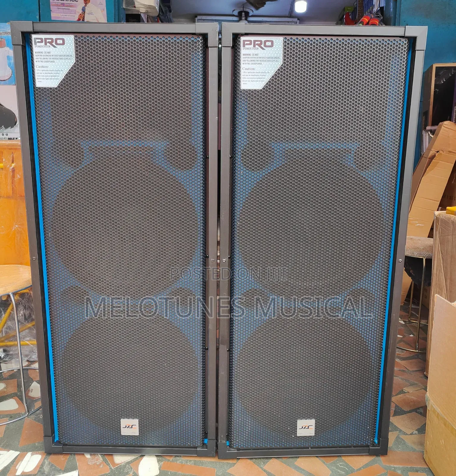 Jac Pro N-215 15-Inch Double Full-Range Speakers.