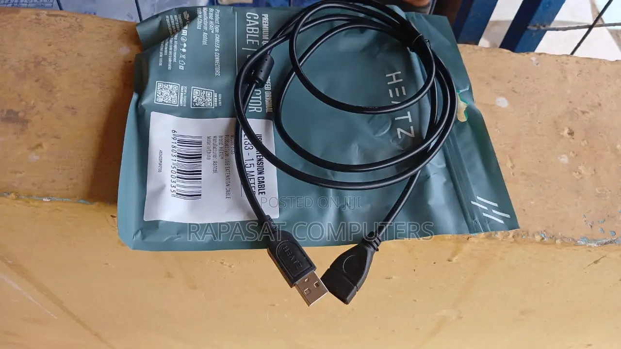 USB 2.0 Male to Female Extension Cable 1.5 Meters