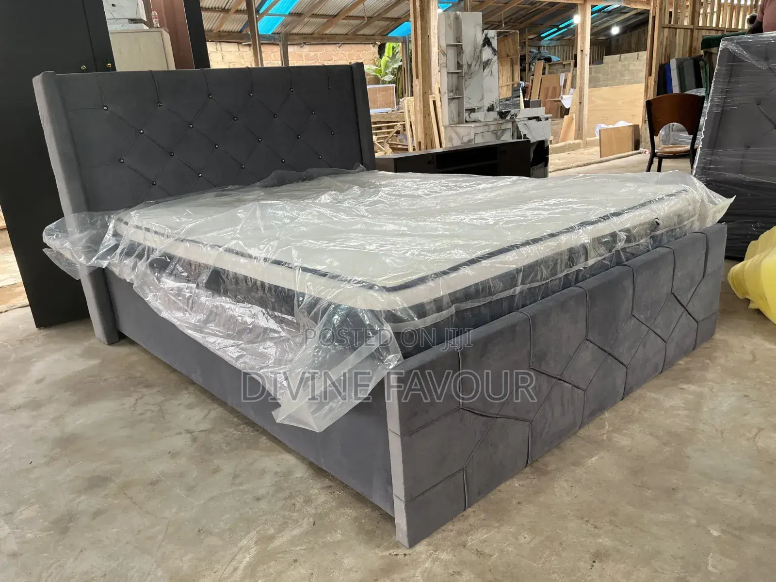 Bed and Bed Frame Available for Sale