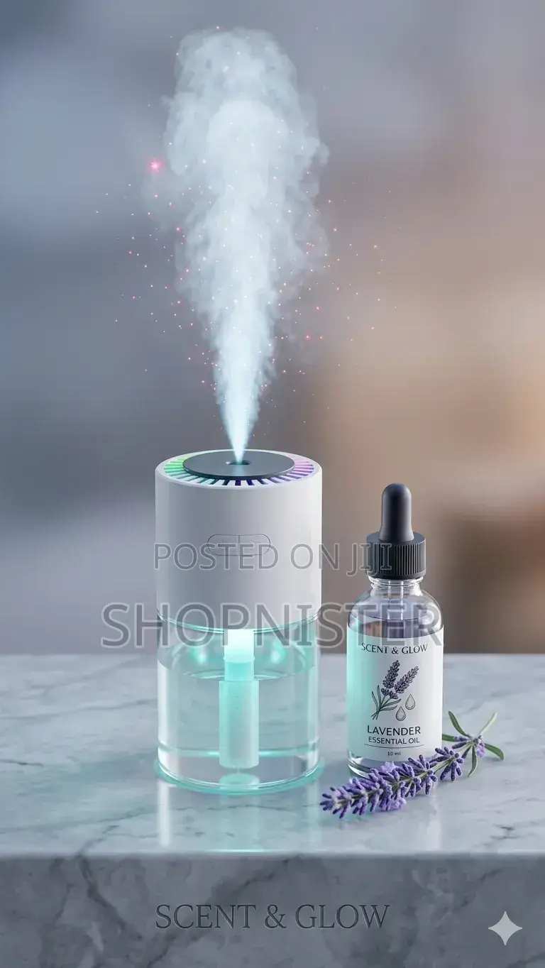2-in-1 Starry Night Humidifier Essential Oil Diffuser
