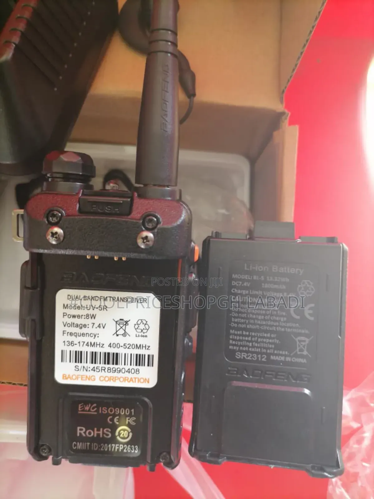 Walkie Talkie Boafeng Uv-5r 8watt