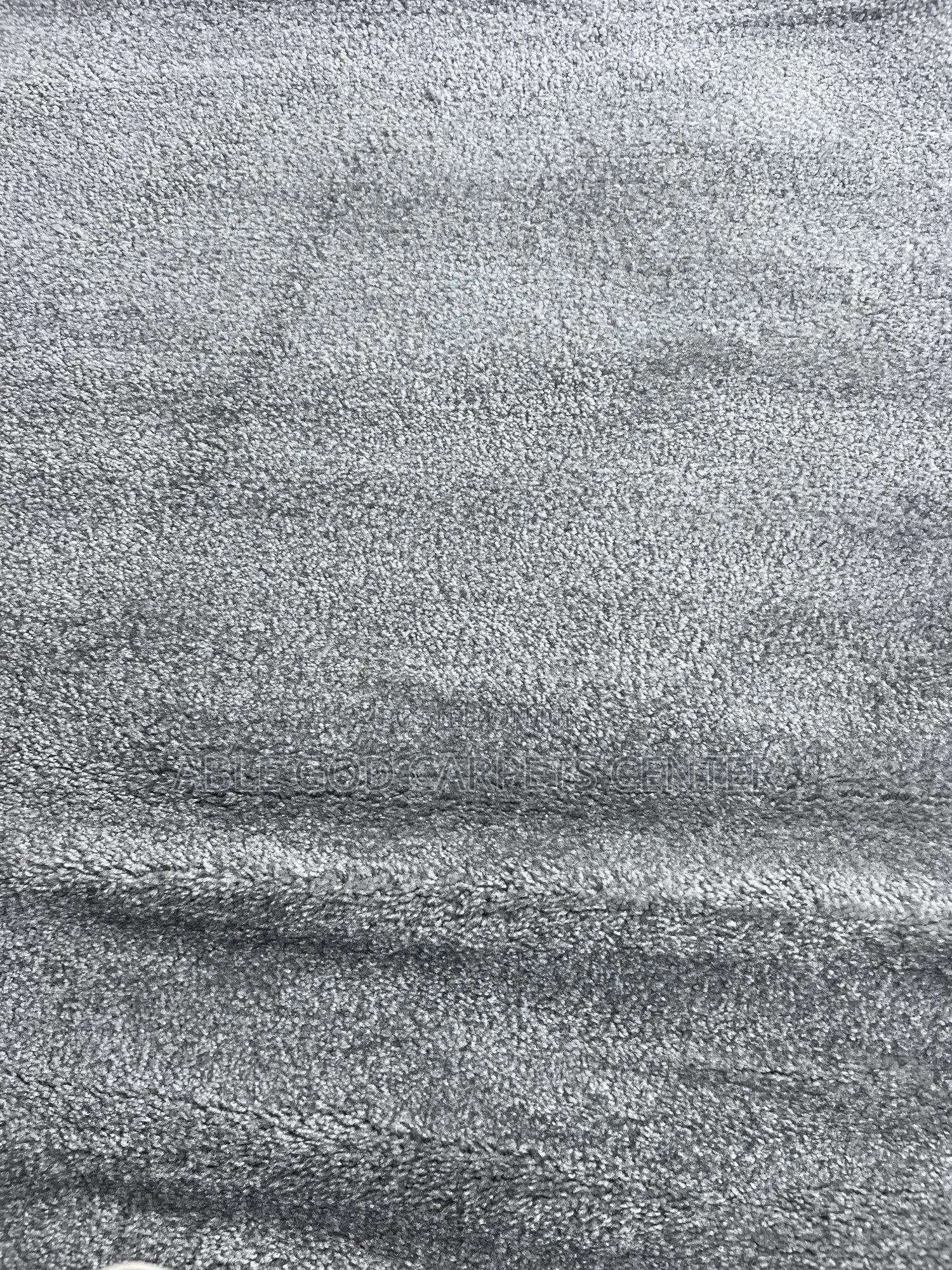 White Gray Fluffy Carpet