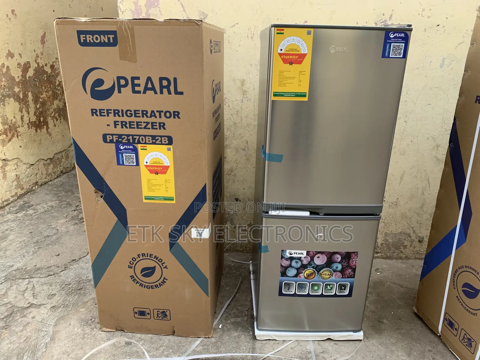 Durable 125 Liters Double Door Fridge Pf-2170b-2b