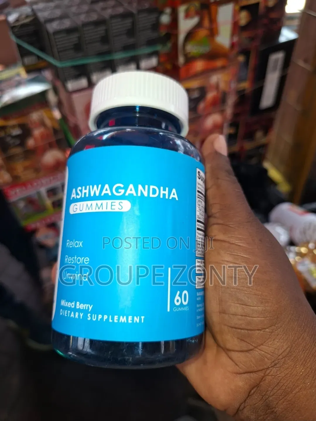 Ashwaganda Gummies Dietey Supplement- 60pcs