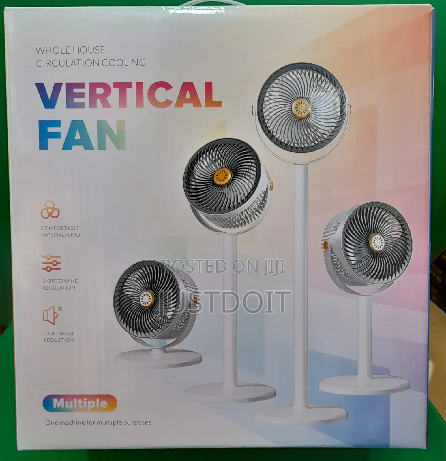 Multifunctional Vertical Rechargeable Fan