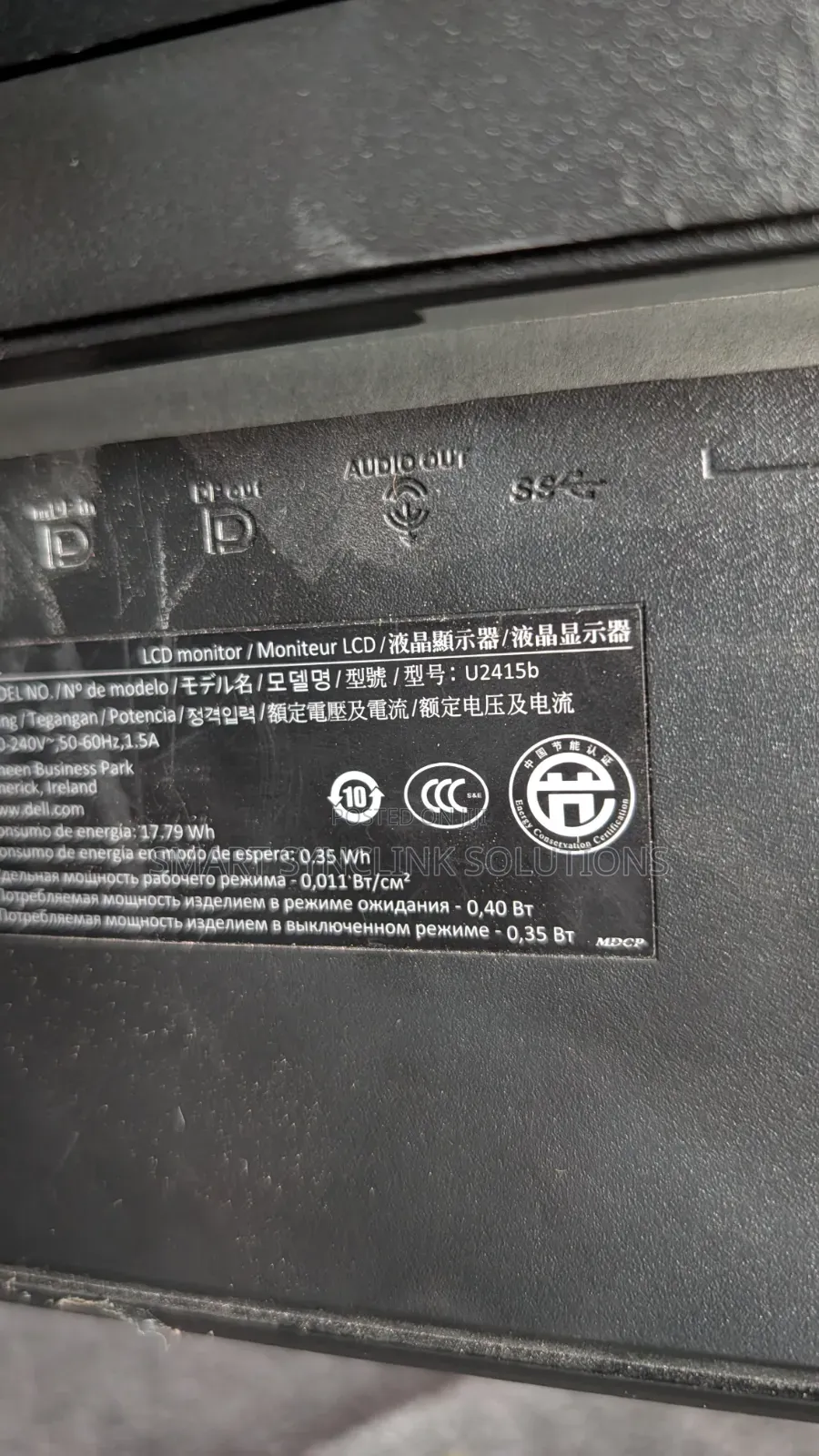 24" Dell Ips Edgeless Monitor