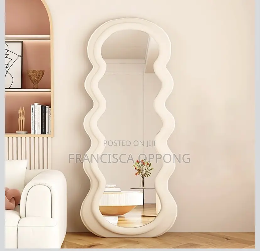 Wavy Shaped Full Length Dressing Mirror