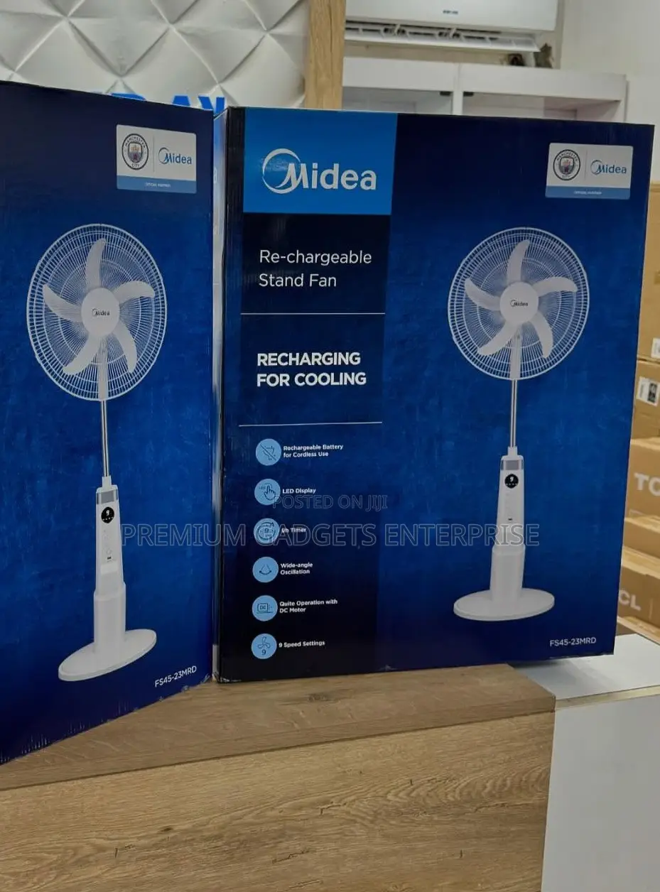 Midea 18" 9-Speed Battery Rechargeable Stand Fs45-23mrd
