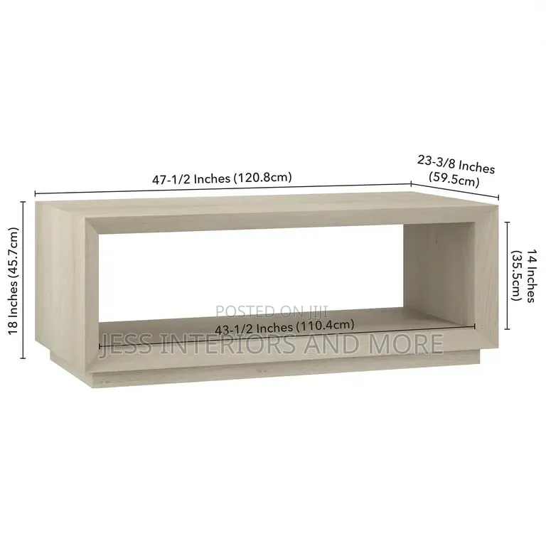 Rectangular Center Table, Alder White