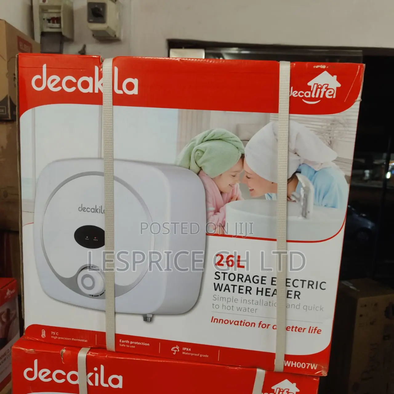 Big Capacity 1500 Watts Decakila Electric Water Heater