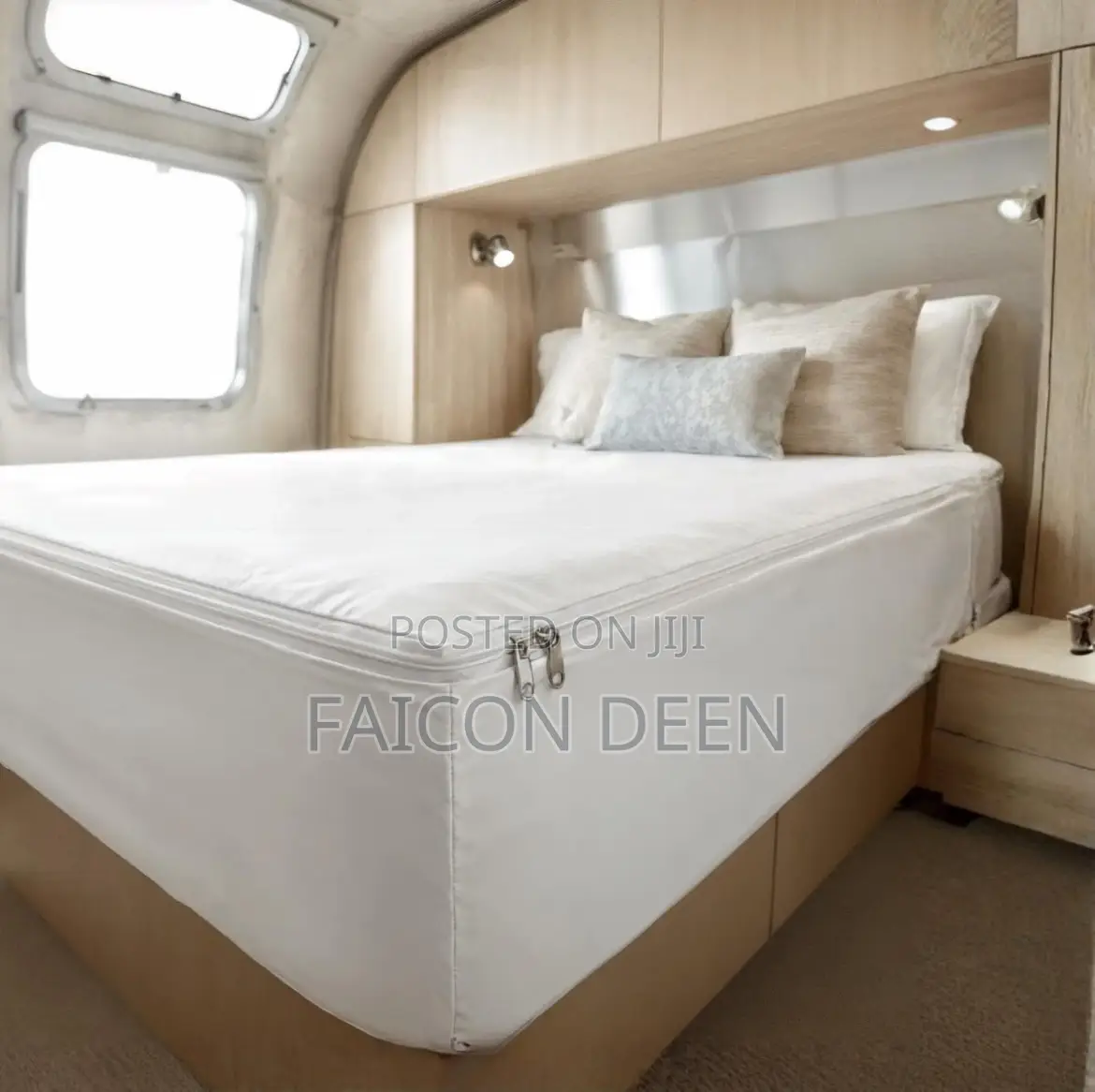 Pure Cotton Luxury All Round Zipper Mattress Protector(In Diff Colors