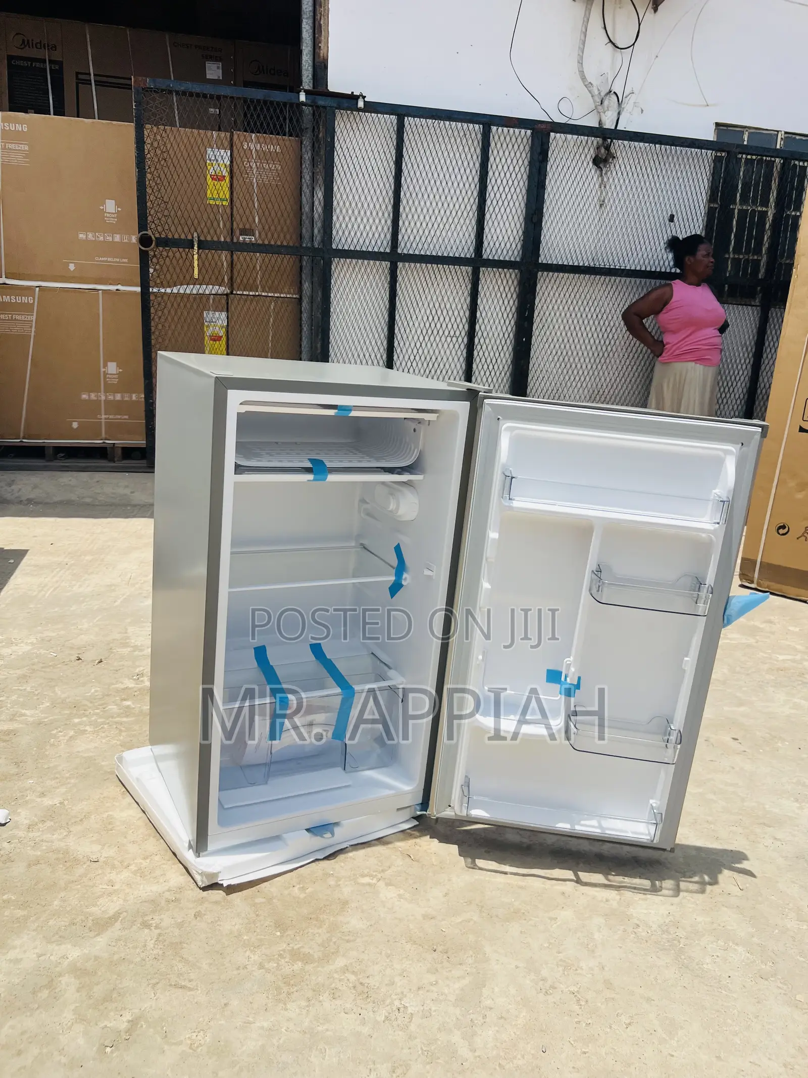 Brand New TCL Single Door Table Top Electric Refrigerator(Gray).