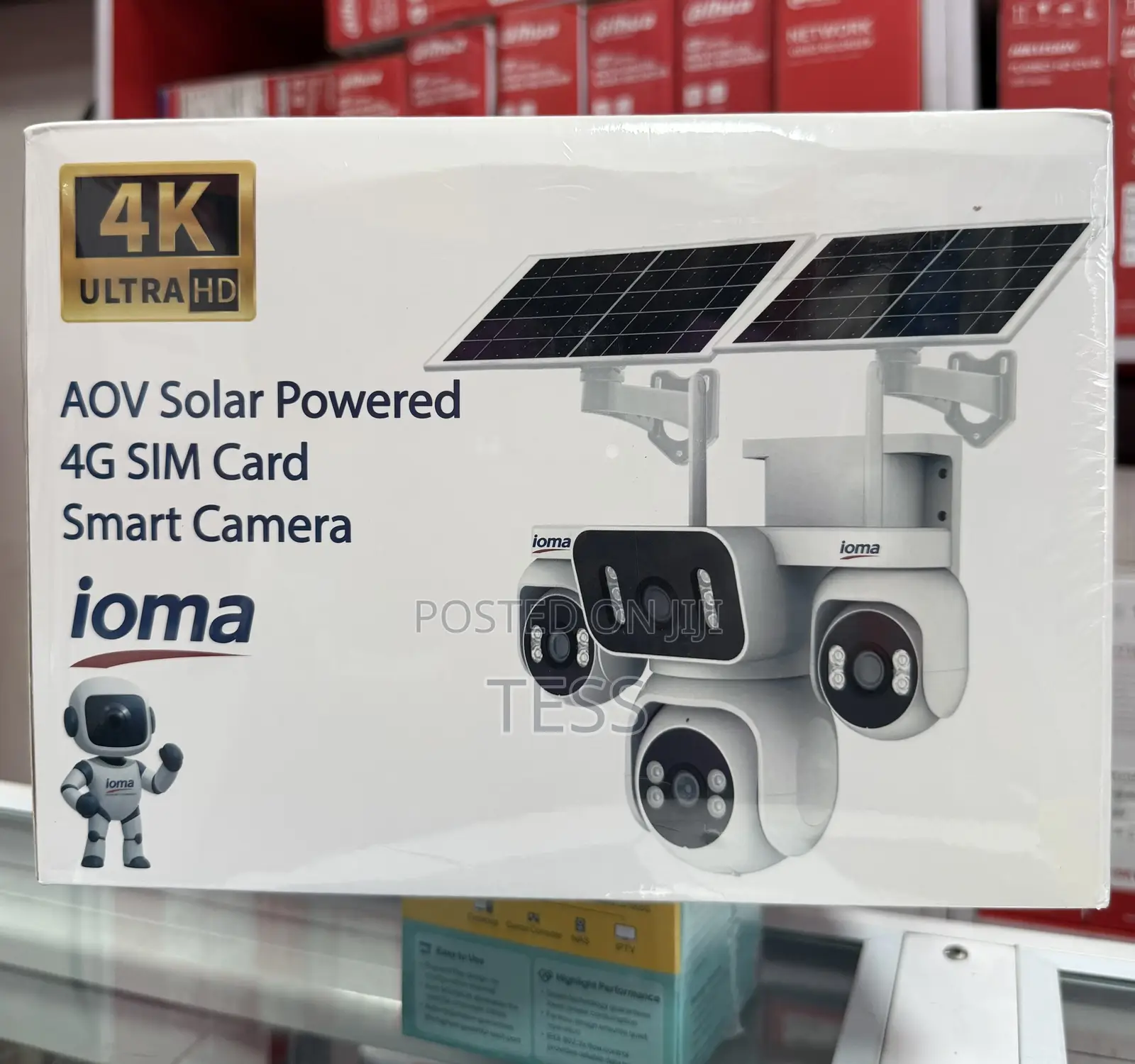 Solar 4g Camera Aov 4lens 8mp Loma+ 2 Way Audio Ai Motion Detector