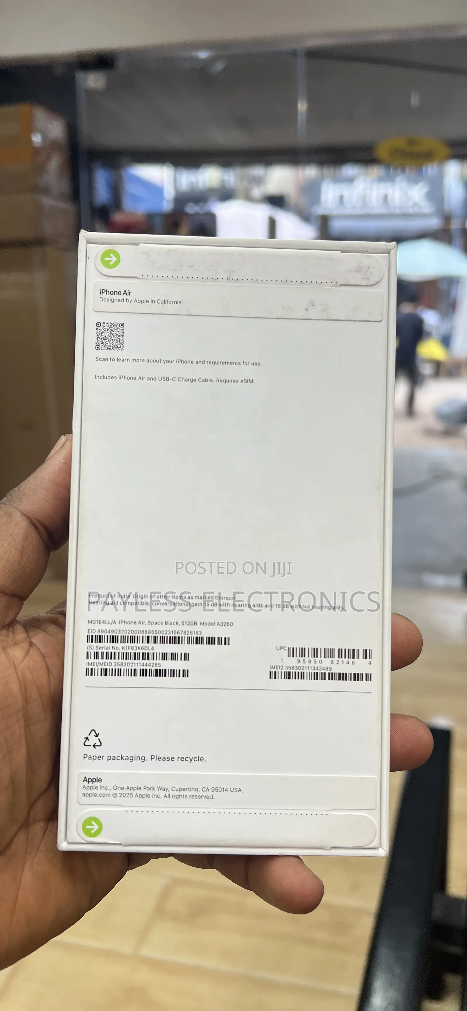 New Apple iPhone Air 256 GB