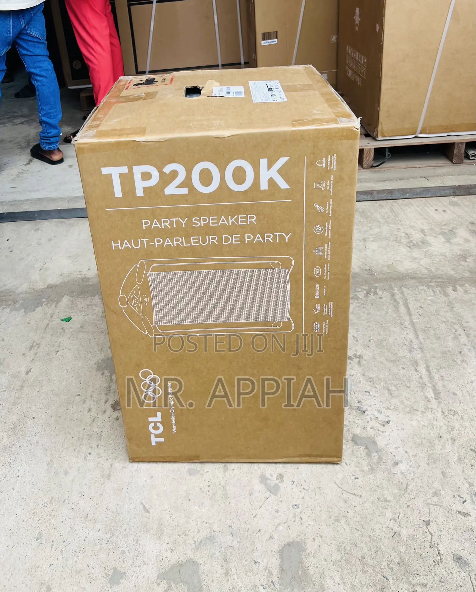 Energy Efficient TCL Tp200k Powerful Sound Wireless Party Speaker.