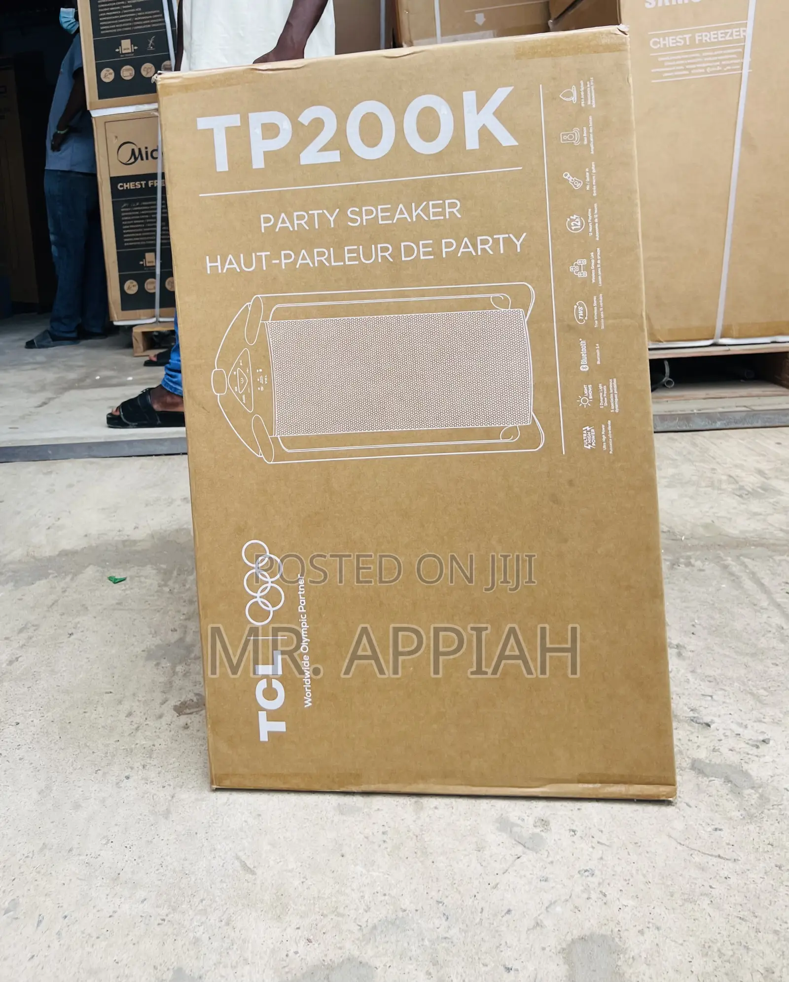 Get TCL Tp200k 220watt Wireless Party Speaker(Black) 