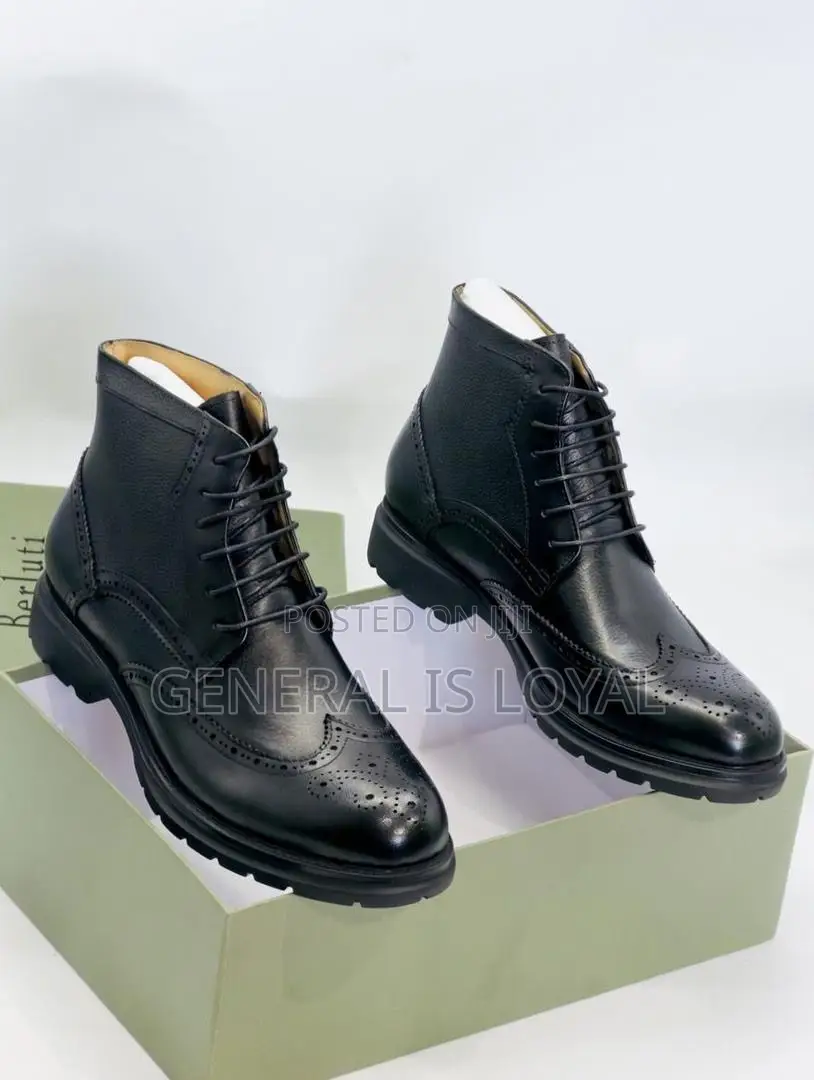 Berluti Black Leather Men’S Boot