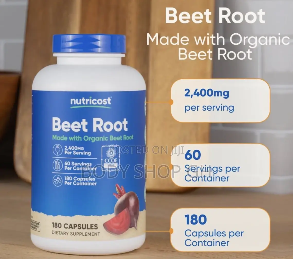 Beet Root 2400mg, 180 Capsules - Made With Organic Beet Root