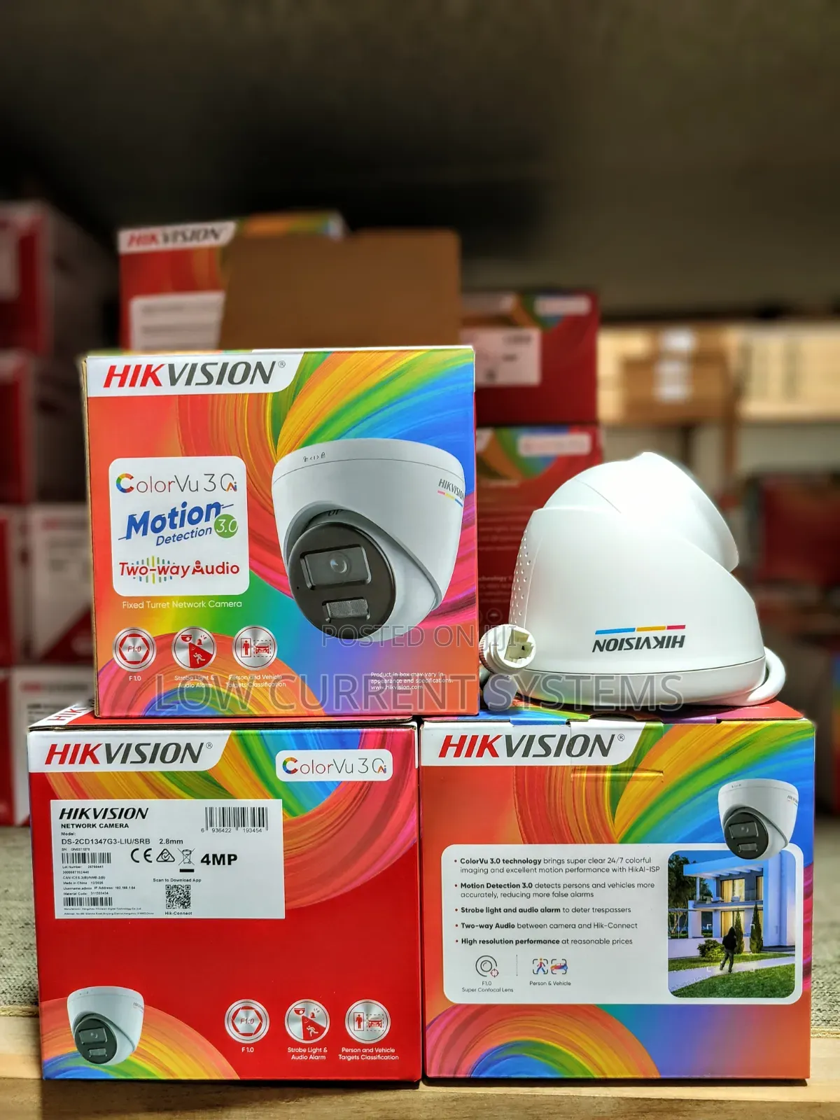 Hikivision 4mp Ip Two Way Audio Colorvu Camera With Siren SRB Indoor