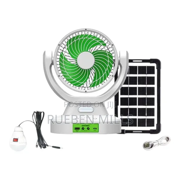 Three Speed Wind Adjustment Rechargeable Solar Box Fan