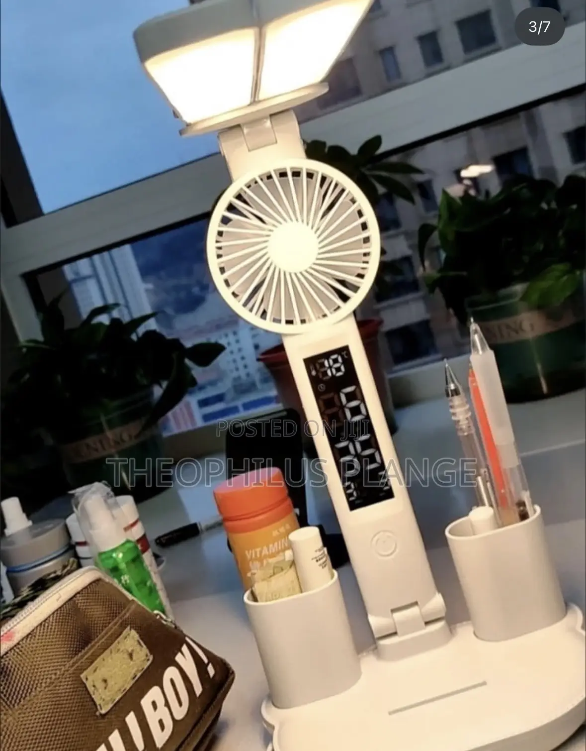 Rechargeable Study Lamp / Light and Fan .
